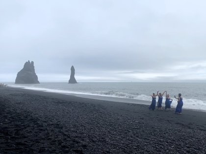 Reyniafjara - the black sand beach, photo Stasmir, черный пляж, фото Стасмир